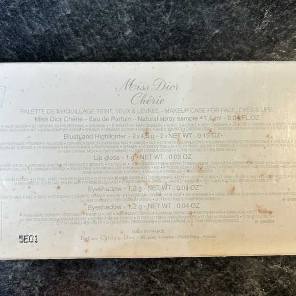 NEW Miss Dior Cherie Makeup Case Face Eyes & Lips, EDP .04‎ oz Spray VERY HTF - Picture 10 of 12